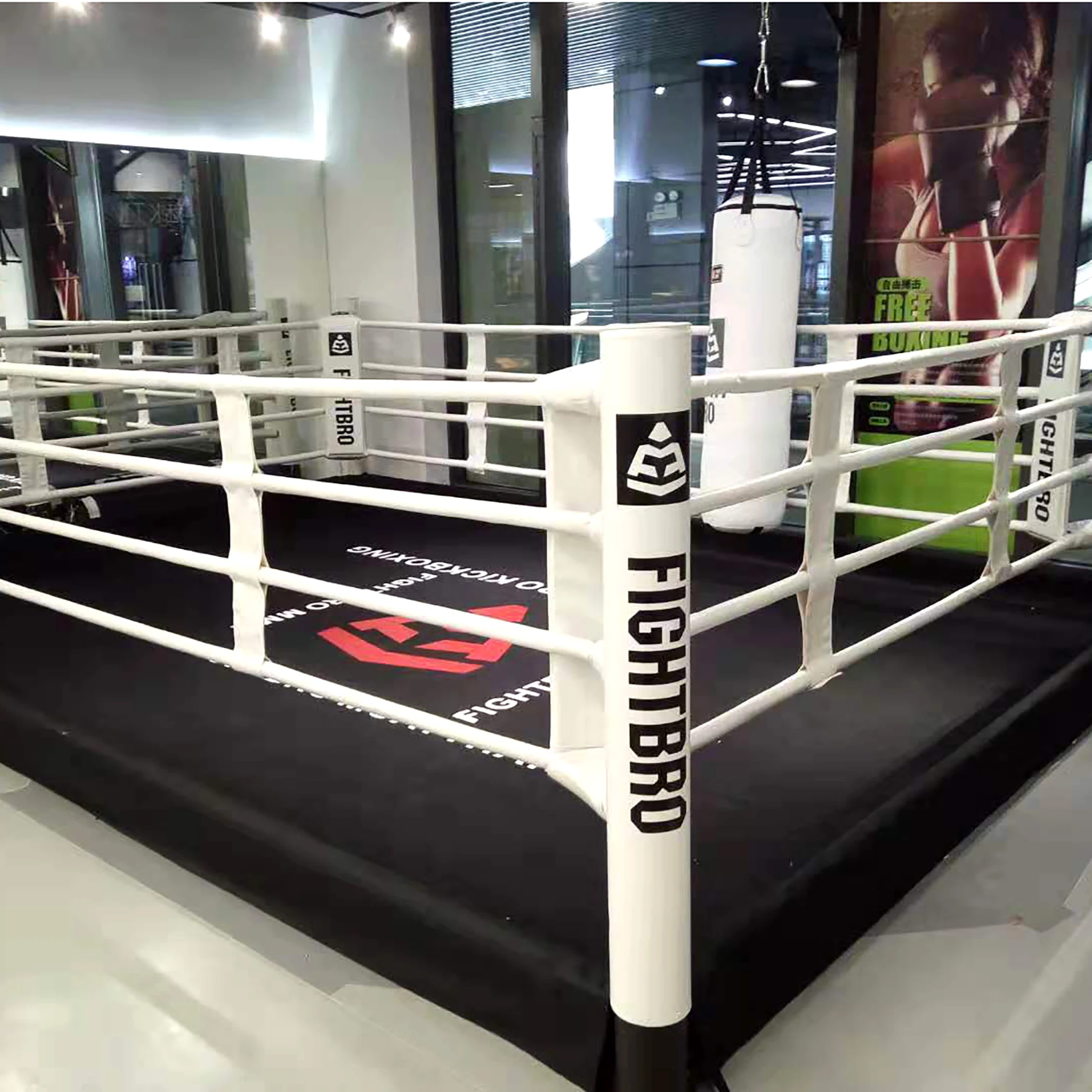 Boxing floor mount rings / Boxing freestanding floor rings/ Boxing low level ring starting
