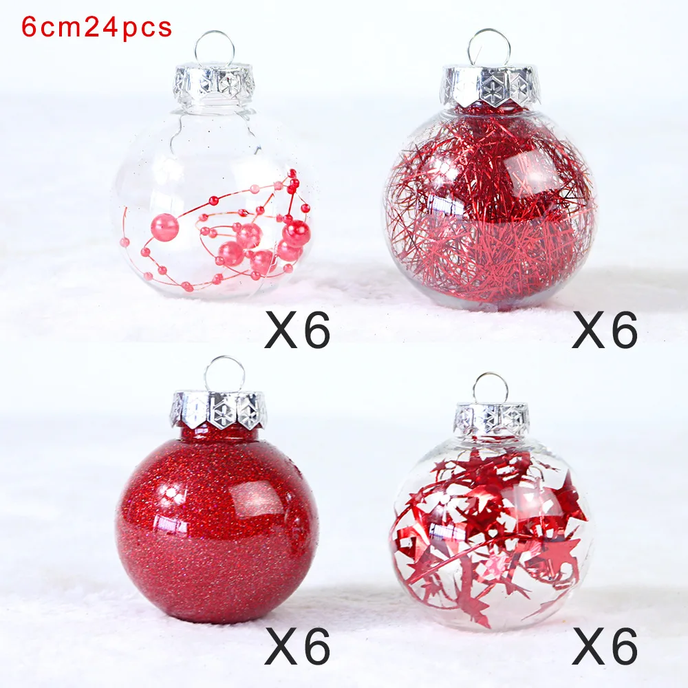 Xtmas Ball Christmas Ornament Transparent Plastic Tree
