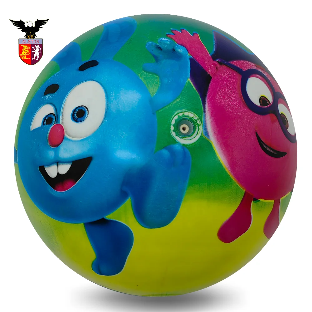 High quality full printing  PVC bounce kids balls mini toys balls