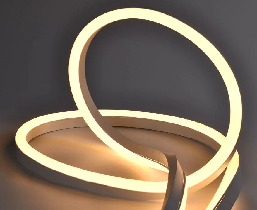 220v 08x16mm Waterproof Neon Rope Light PVC Soft LED Flexible Neon Light Building Landscape Lighting IP65 Neon 50m 100m,