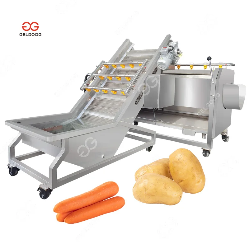 Gelgoog Автоматическая Машина для мойки картофеля очищающая кожу Промышленная и очистки имбиря
