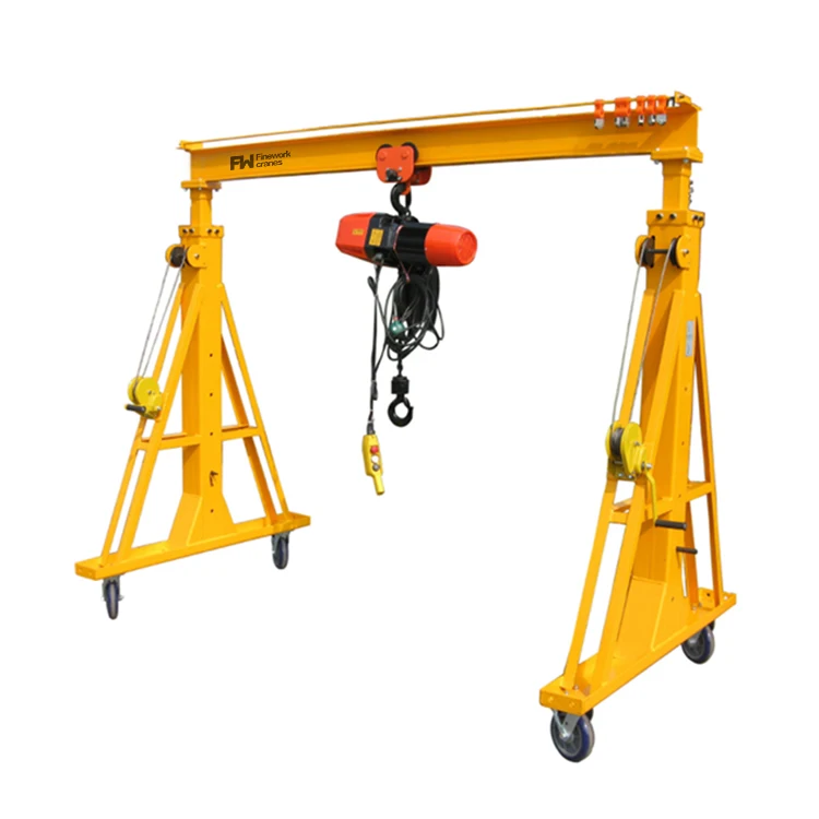 1 ton 2 ton 3 ton 5 ton Portable Adjustable Gantry Crane Small Mobile Gantry Crane
