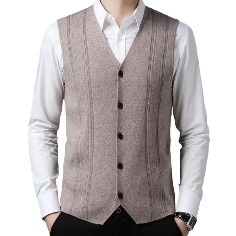 Mens private label fitted ribbed cashmere sweater private label sweater vest knit