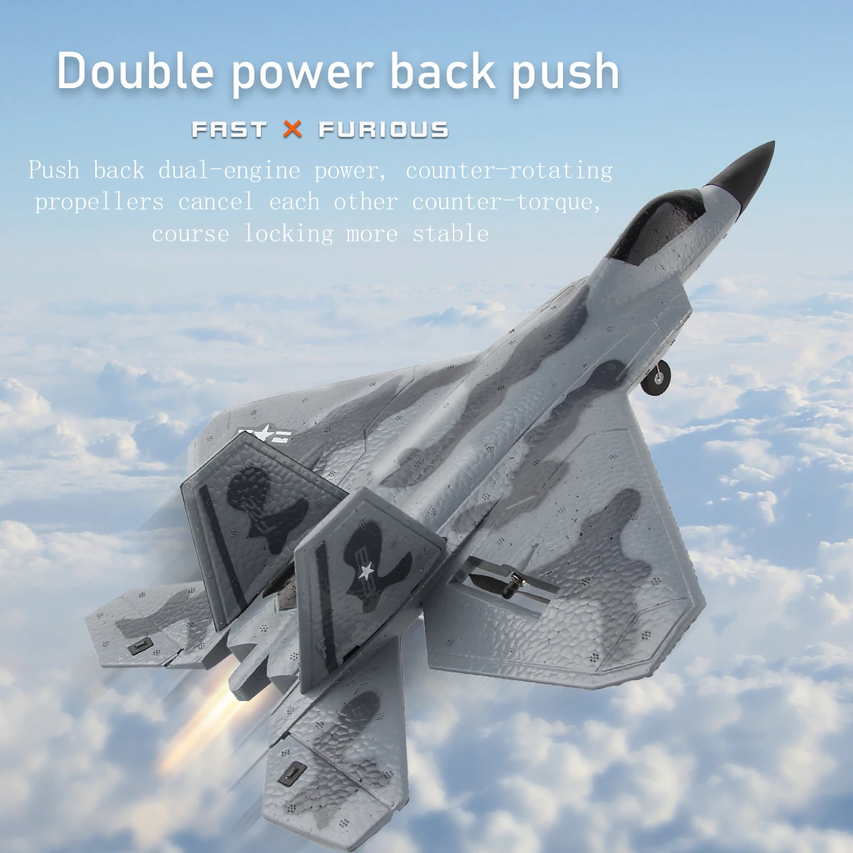 FX922 6 Axis Gyro Automatic Balance Function Remote Control Aircraft Auto Flight Control EPP Material Glider RC Plane