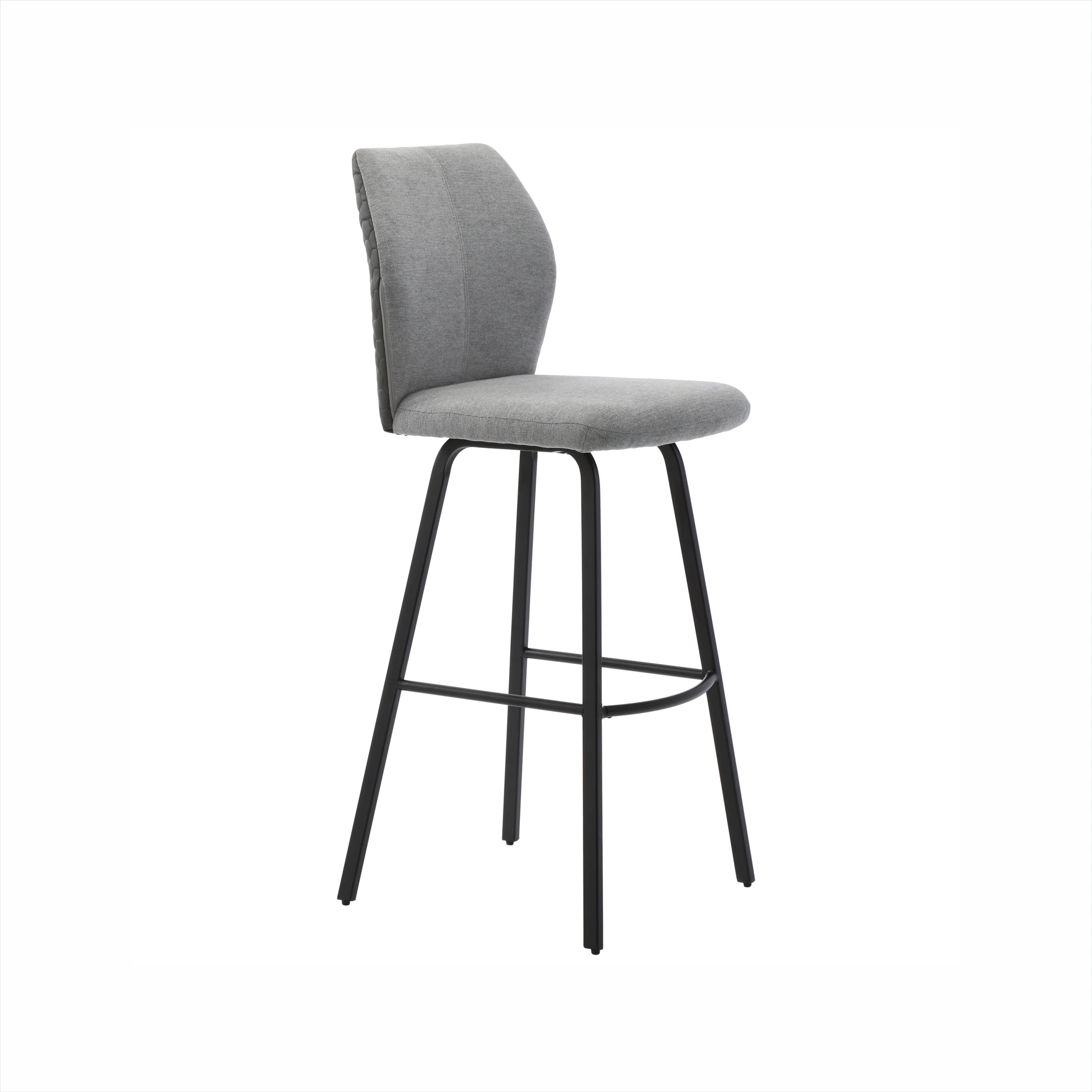 2021luxury Industrial Commercial Bar Furniture With Soft Seat Iron Cafe With Footrest High Stool With Metal Leg Shell Bar Chair