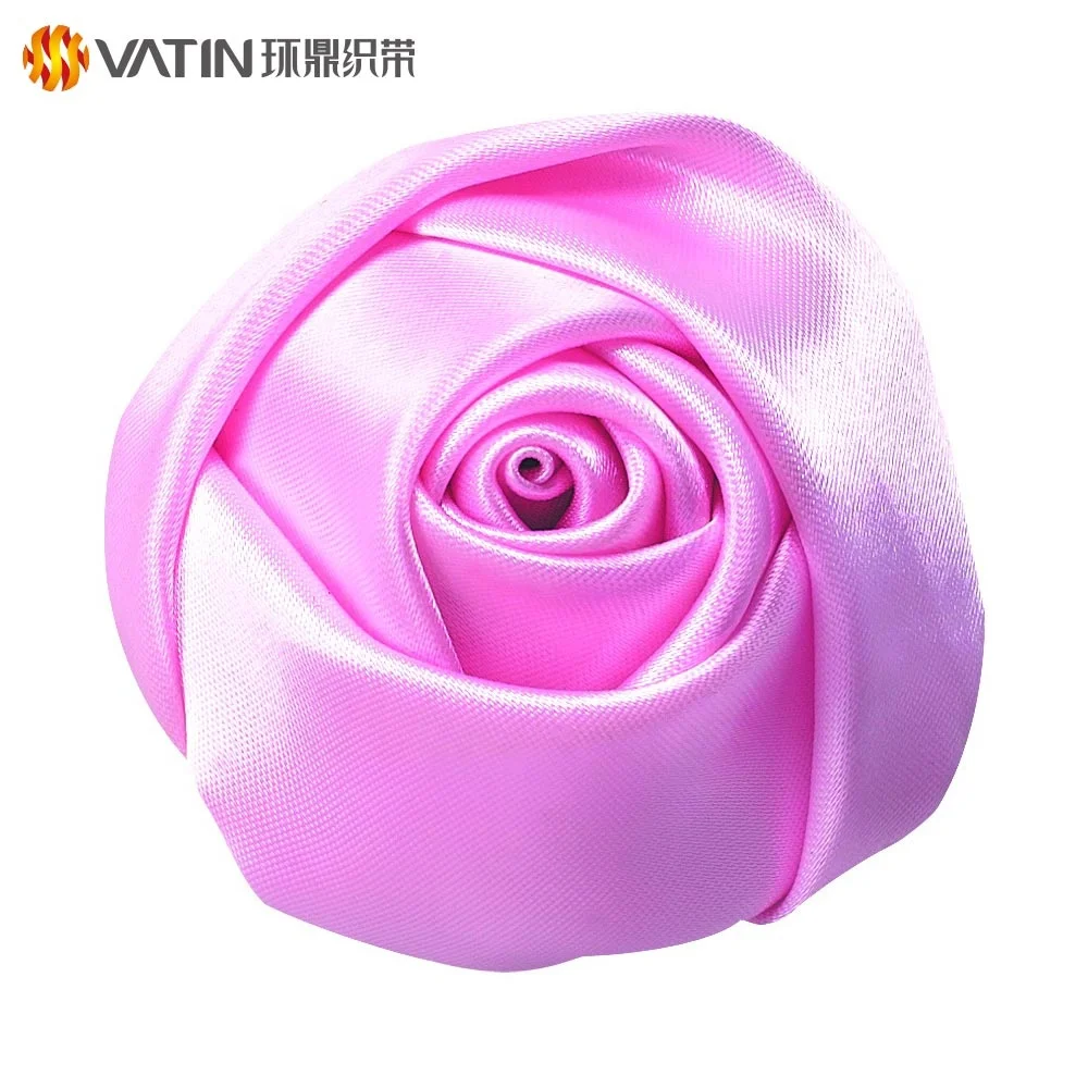 
Wholesale Custom Popular Beautiful Ribbon Handmade Diy Flower Rose Satin Ribbon 