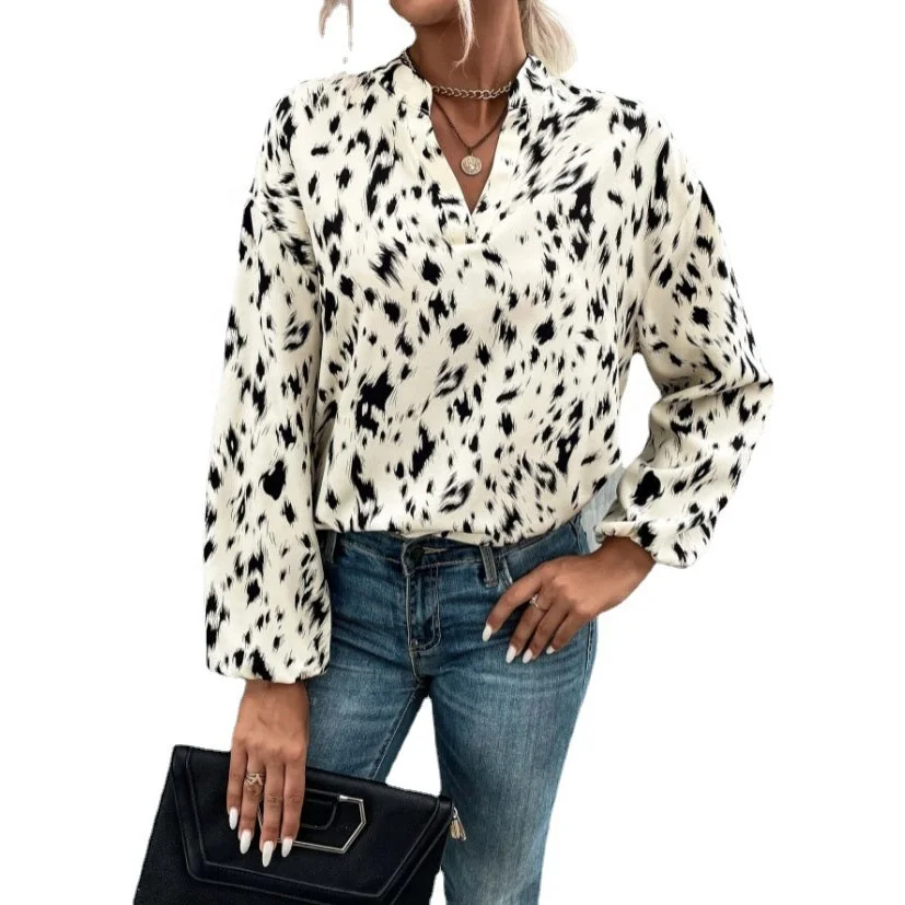 2022 Summer Blouses Womens Casual Solid Polyester Long Short Sleeve Korean Loose Women Blouse Top