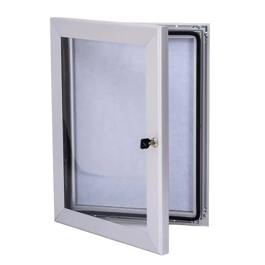 China Factory Office School Poster Case Felt/Cork Pin Board Display Case Bulletin Board