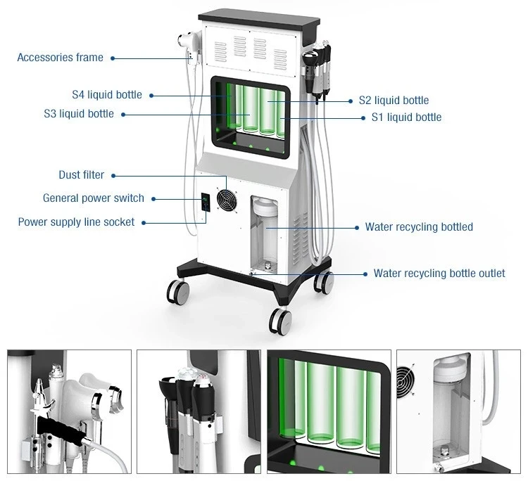 Best selling Micro-touch Hydracare HydroWonder Oxygen Jet Facial Beauty Machine
