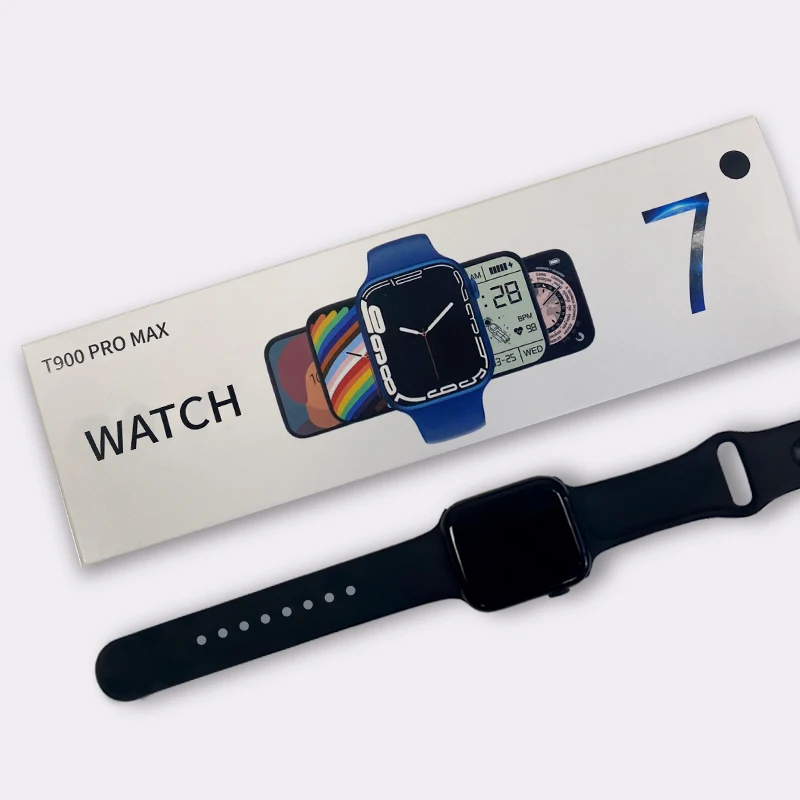 New T900 Pro Max Smartwatch Series 7 Smart Watch I7promax Screen Display Fitness Heart Rate Monitor Reloj Smart Watches Color