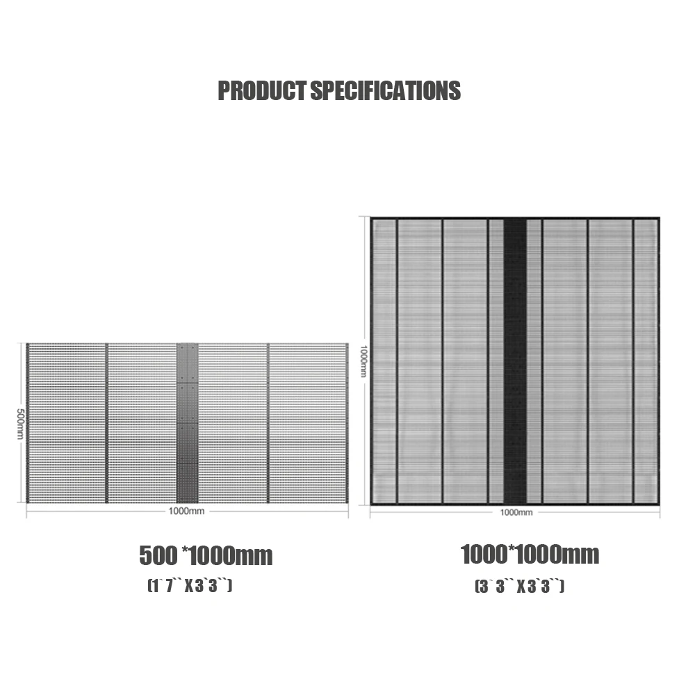 Store Window Advertising Led Display Transparent Led Screen Pantalla Led Transparente Glass Led Screens