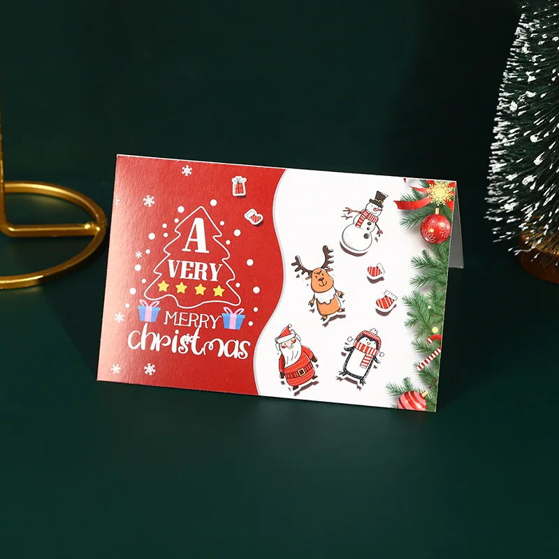Fashion Custom Design Mery Christmas Greeting Cards Gift Card