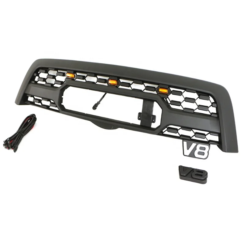 4x4 Off road Auto Parts Other Exterior Accessories Front Grill Car Grille With Lights Fit For Sequoia 2005-2007