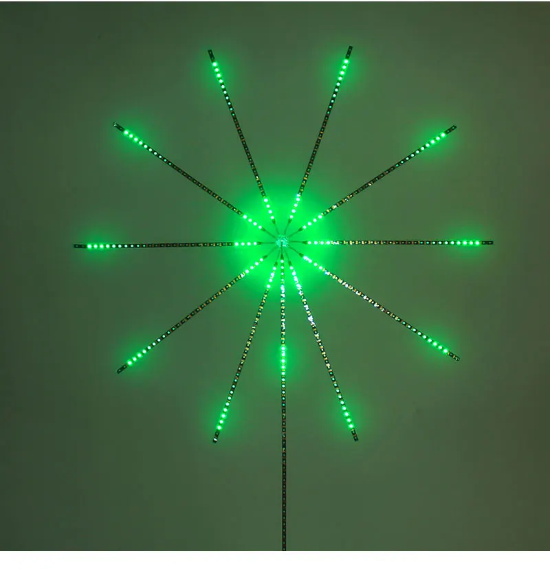 LED Firework Lights Holiday Decorations WS2812B with USB Remote Smart Sound Controller Dream Color Changing Sparkling Firework