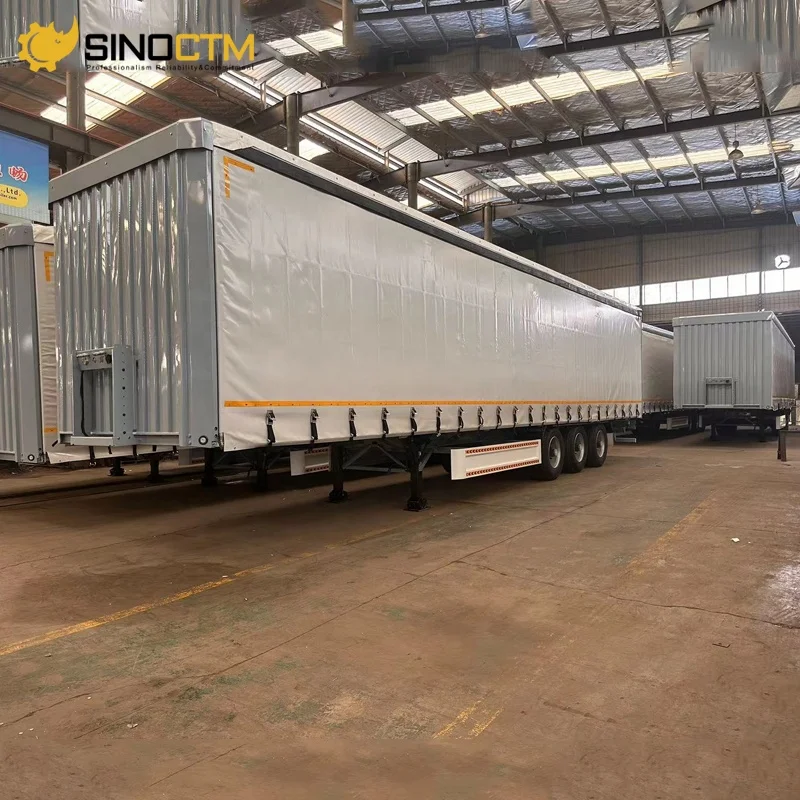 China Car Carrier 3 Axle Cutrain Semi Trailer Prices Cargo & Utility Trailers Mobile Food for Sale