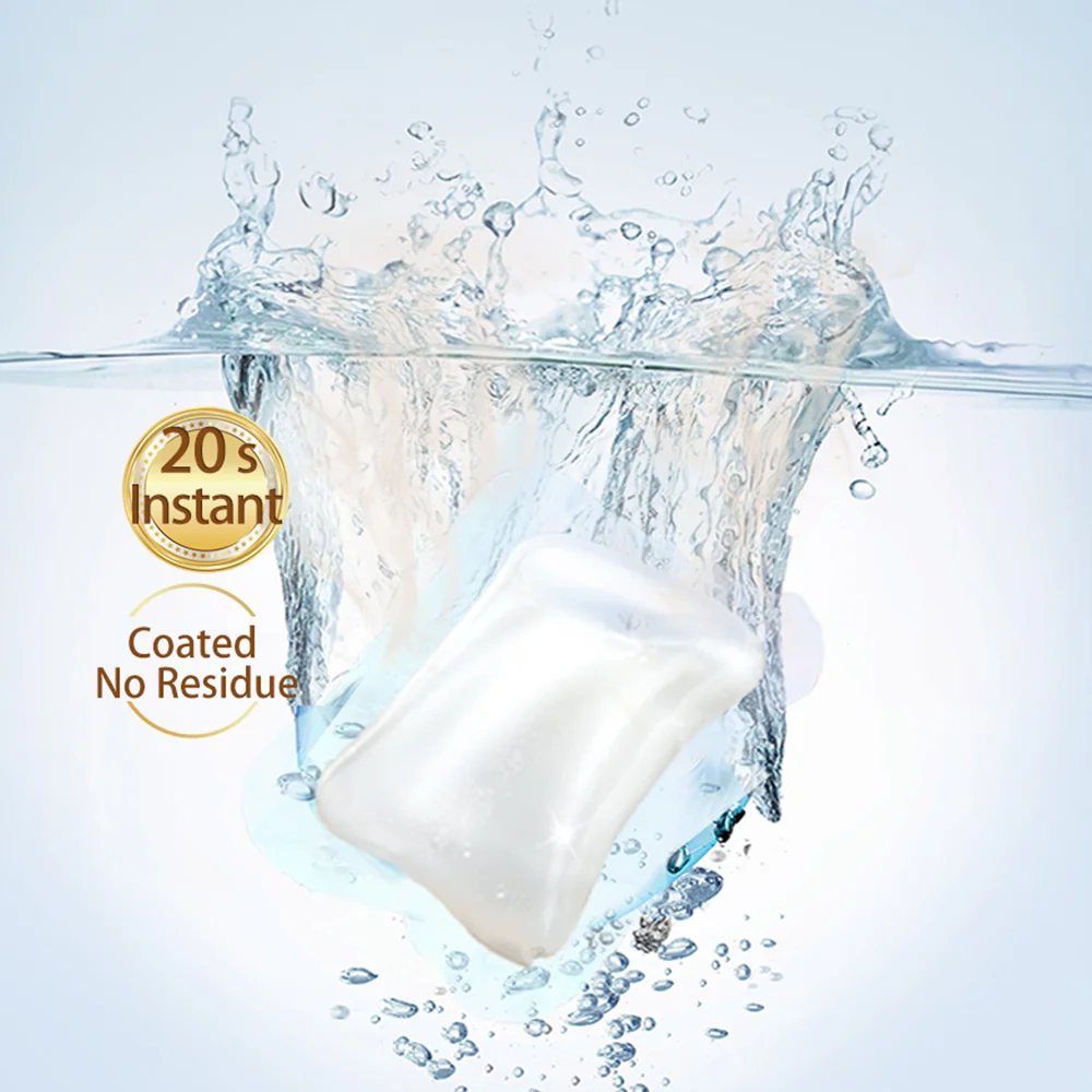 Eco-friendly Deep Cleaning Laundry Detergent Beads Customize Washing Capsules Water Soluble Pods