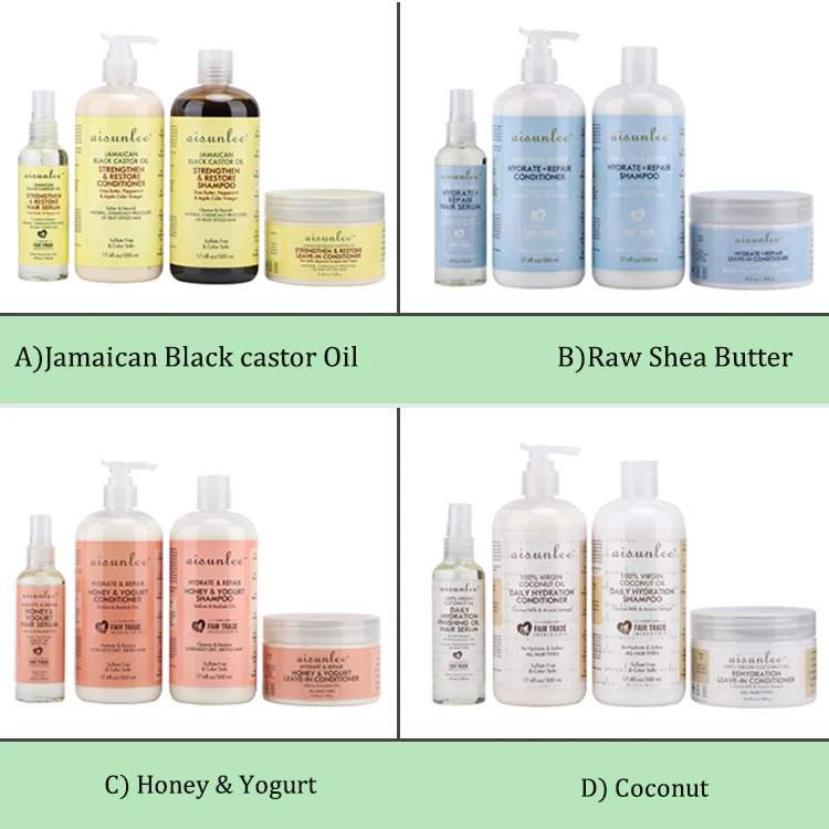 Hot Sale Private Label Hair Care Set 500ml Honey And Yogurt Shampoo Conditioner For Hair Repair