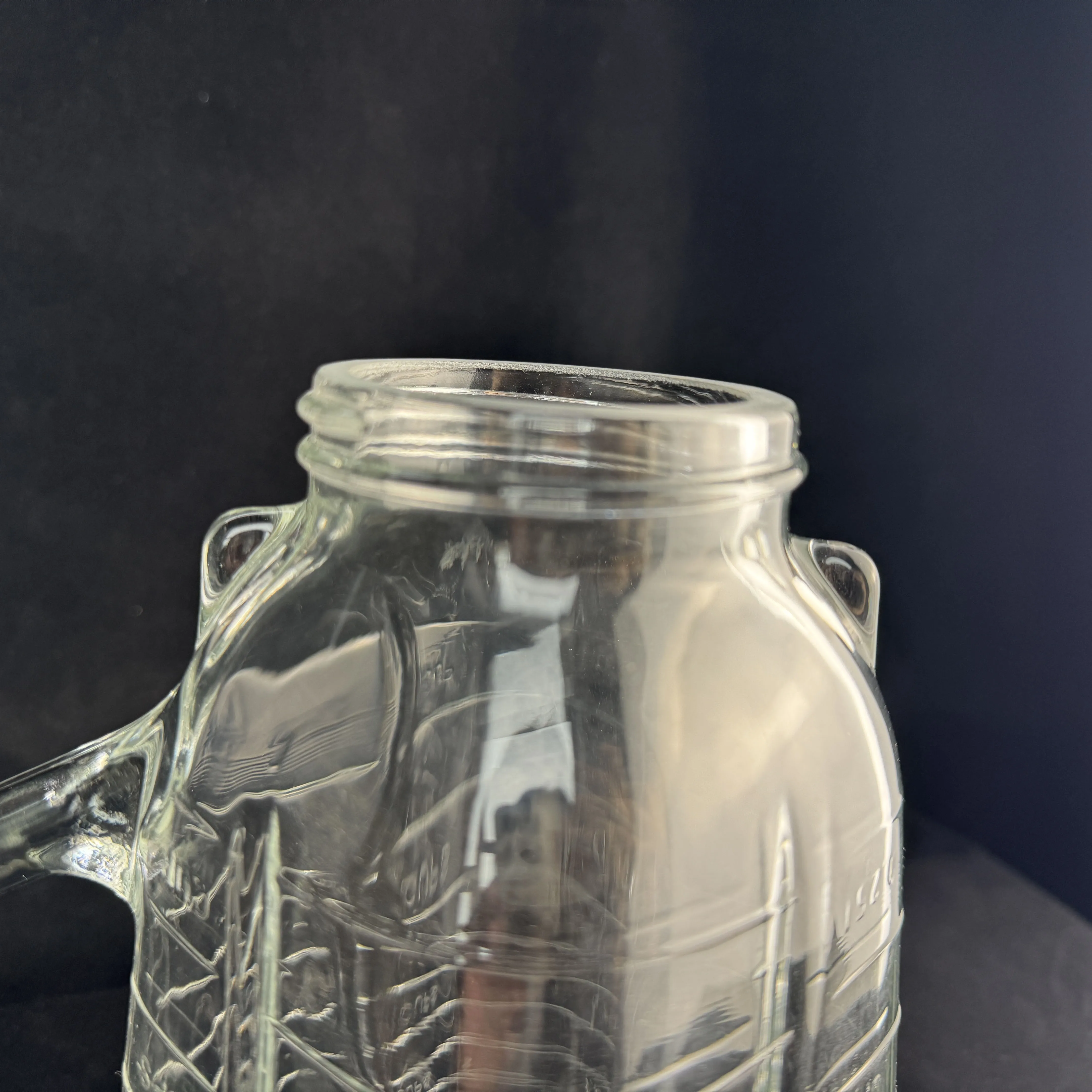 1.25L Glass Material oster blender jar replacement parts AG16 square Blender Glass Jar Juego de cubas de mezcla de vidrio