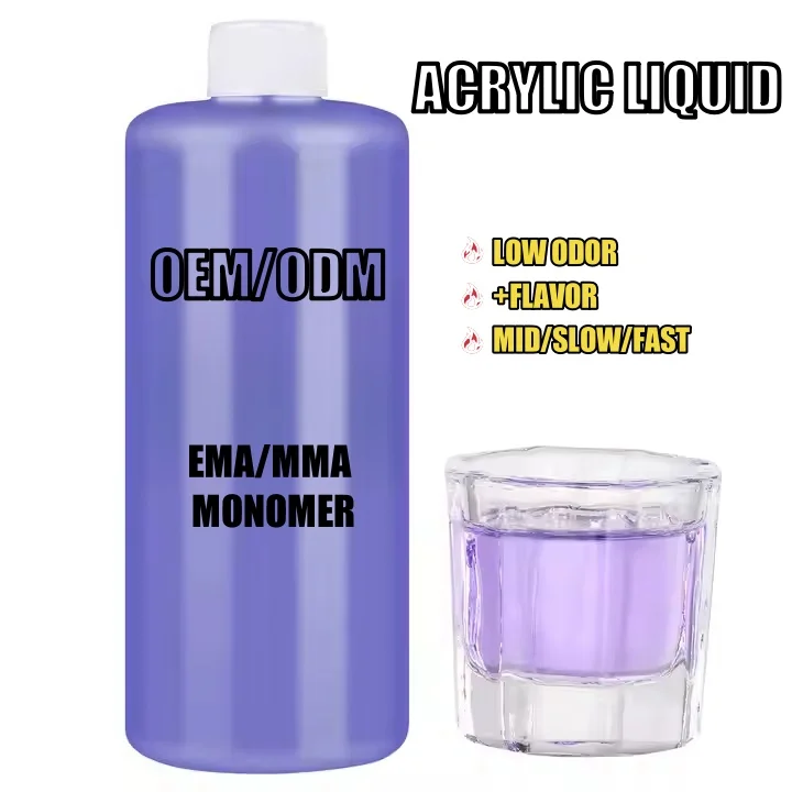 Custom logo private label 250ml add flavor fast slow middle dry EMA MMA four season purple acrylic liquid