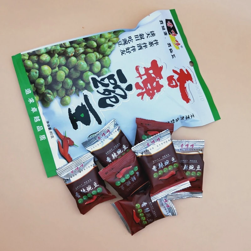Zhejiang Xiangduoduo bowl beans, garlic fragrant green beans have a unique taste, including independent sachet packaging 80g