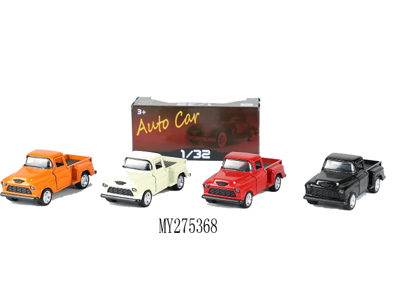 Wholesale Custom 1:32 scale old style Die Cast pickup vintage Car Toys for kids