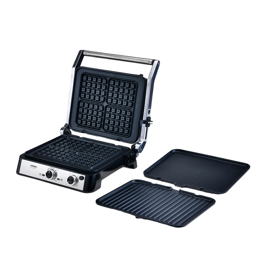 Высококачественный Электрический контактный гриль регулируемая ручка контроля температуры Panini Grill