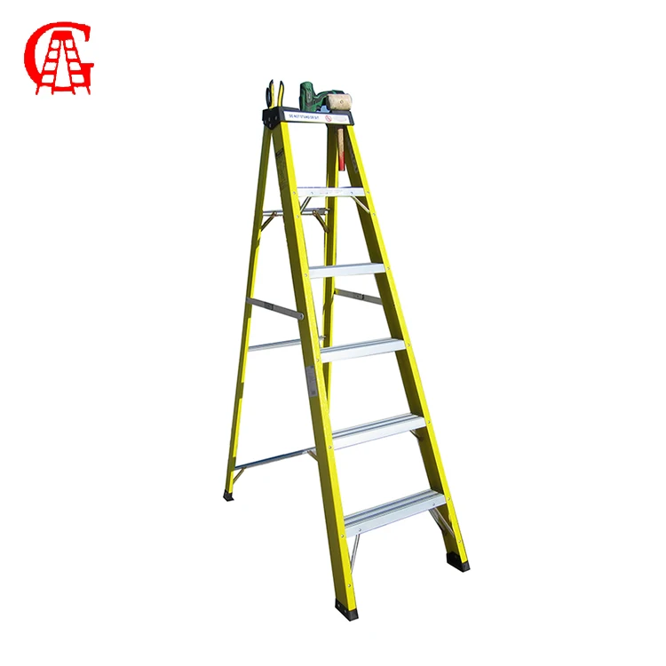 new compact fiberglass telescopic Folding ladder