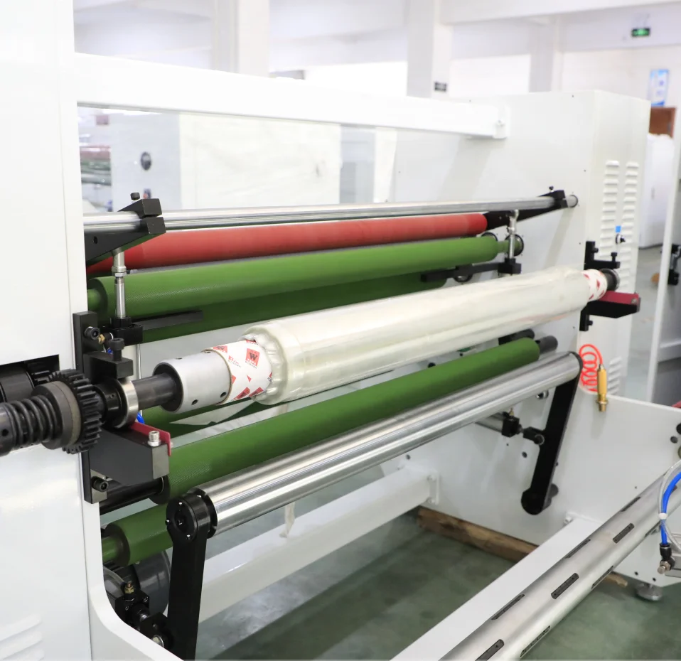Adhesive medical tape zinc oxide cotton plaster tape jumbo roll rewinding machine