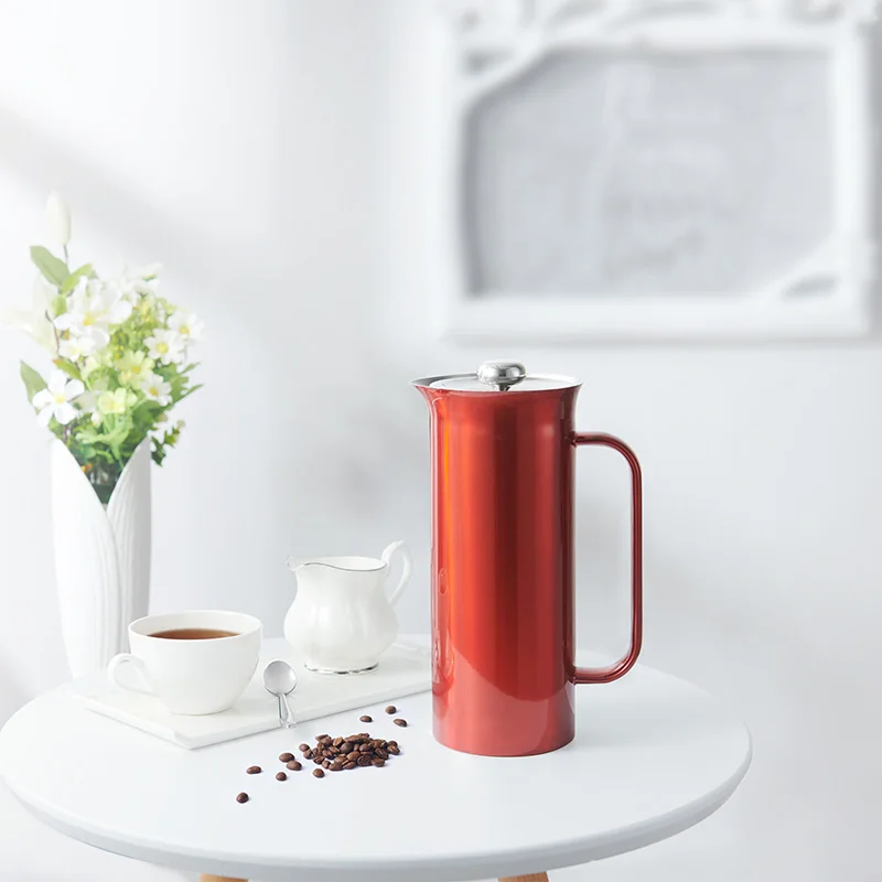 New stylish stainless steel french press coffee maker pot for home and office with high quality