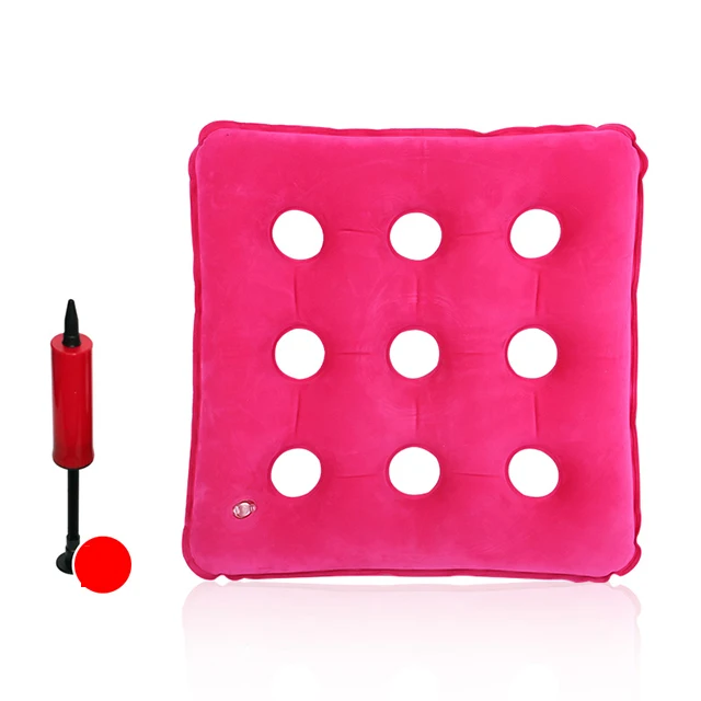 Hot sale high quality inflatable flocking chair cushion rest pillow breathable comfortable soft cushion