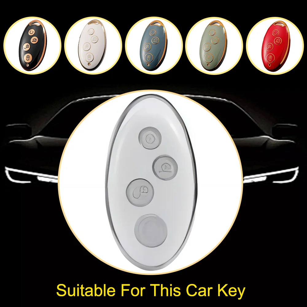 Innofit BYB1T1 Brand Factory Stock Car Key Case TPU For BYD Qin Pro Yuan S7 Song Max Plus High Quality Auto Supplies