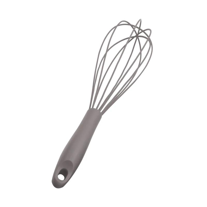 Wholesale price oem color logo kitchen utensils gadgets tools silicone egg beater with pp handle