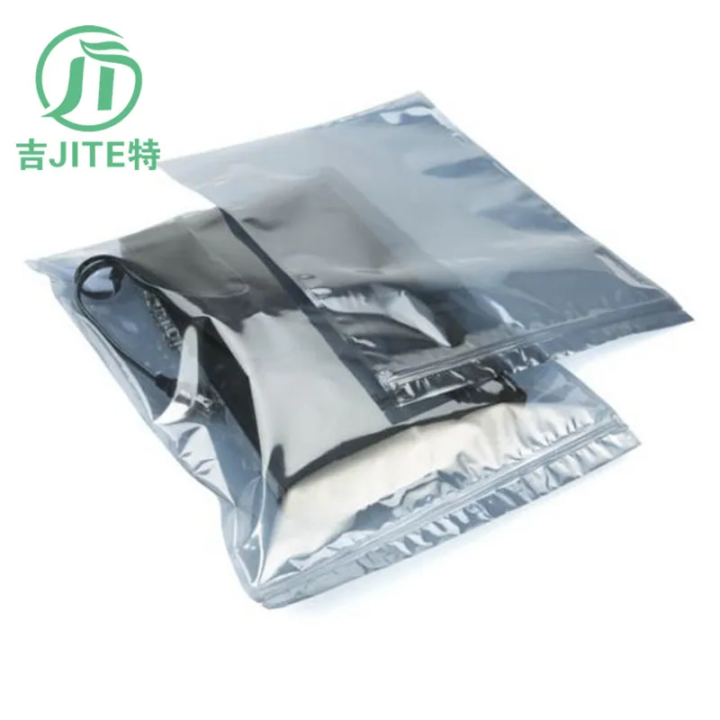 Печать логотипа Антистатическая фольга LDPE ESD Антистатический щит пластиковый Zip замок упаковка влагозащитный барьер Mbb вакуумный экранирующий мешок