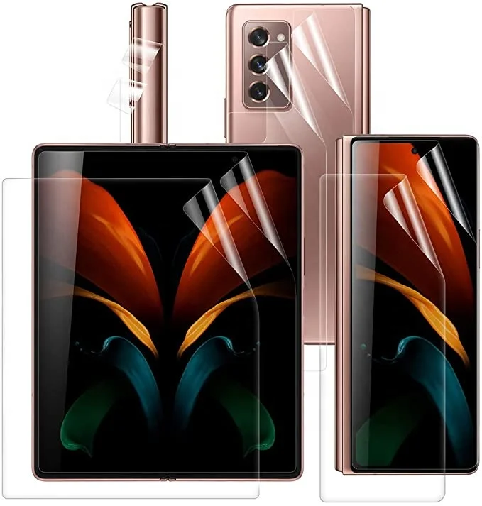 Защита экрана для Samsung Galaxy Z Fold 2 5G 3 в 1 3 шт. Гидрогелевая пленка мягкая защита экрана