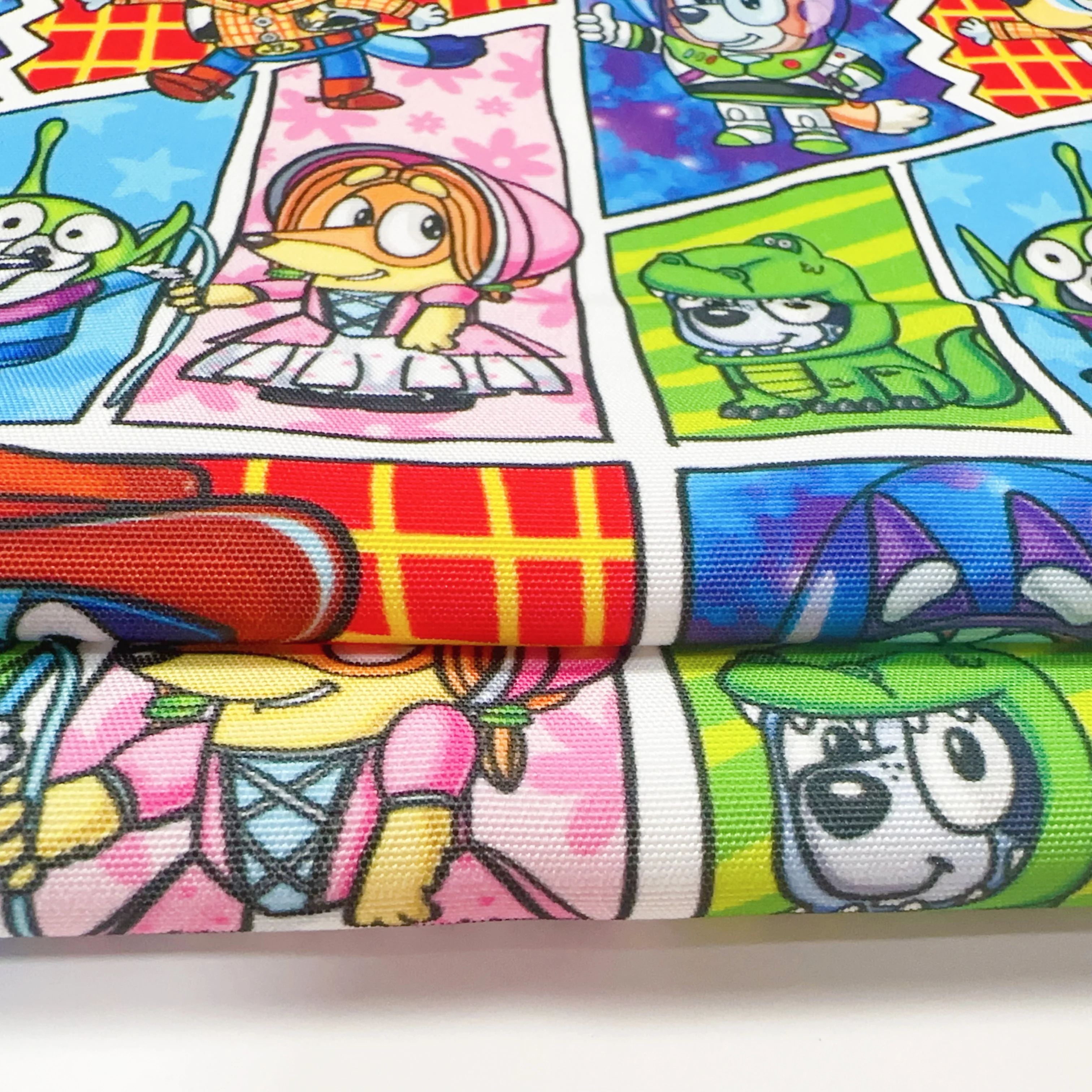 No MOQ Custom digital printed 100% cotton canvas 8OZ 10OZ 12OZ custom print canvas fabric