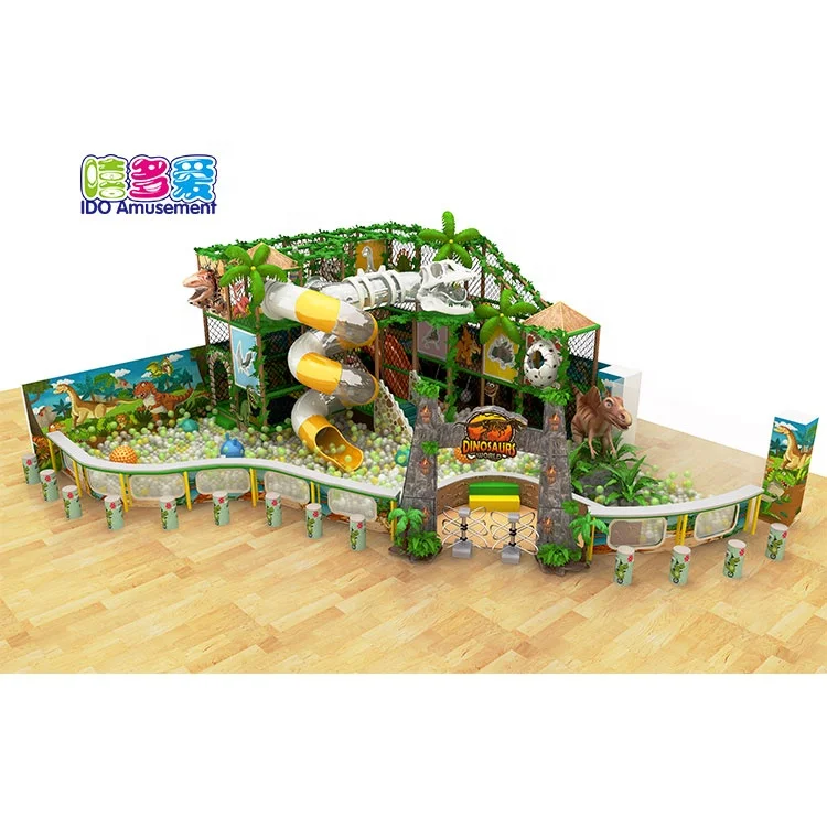 Dinosaur Themed Customized Children Kids Playground Theme Park Equipment Indoor Playground