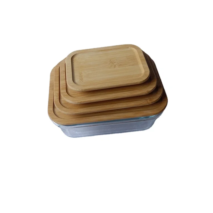 
Bamboo cover rectangular sealed rice box wooden cover wooden cup cover manufacturer wholesale custom made 