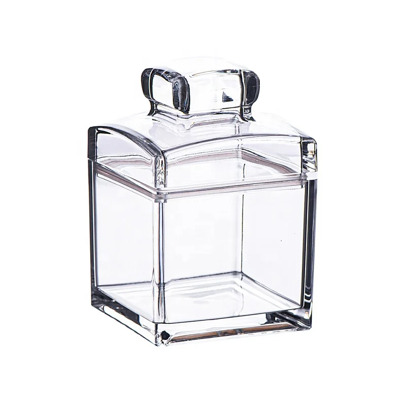 
5829M(S) 300ML High Quality Household Plastic Tea Sealed Tank Clear Moisture-proof Food Grade Storage Acrylic Airtight Jar 