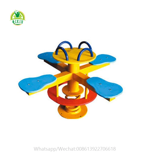 4 Seater Fish Seesaw Spring Seesaw QX-11084A/ Kids Seesaw Outdoor/ Seesaw Plastic Seat