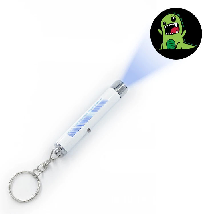 Customizable LED Keychain Projector with Mini Lamp Custom Logo Projector Promotion Gifts