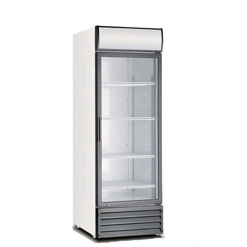 The Best Single Door Commercial Glass Display Showcase Drink Coolers Upright Fridge For Sale