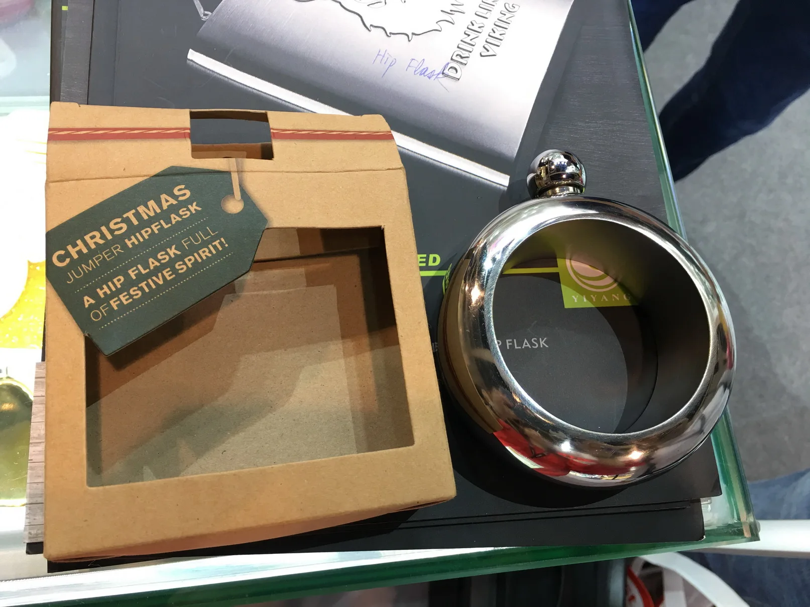 Women use 304 material Bracelet stainless steel bangle hip flask