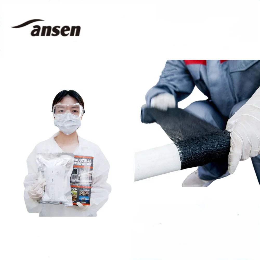 Emergency Plumbing Near Me Pipe Repair Bandage Polyurethane Resin Impregnated Fiberglass Fix Tape for Pipe Leak Repair