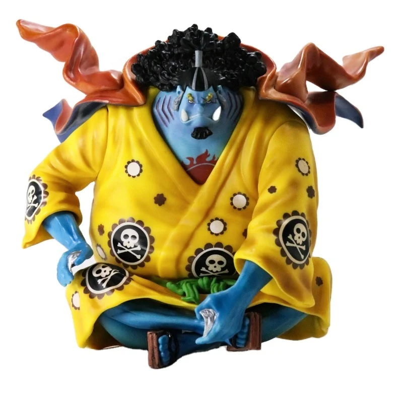Anime Jinbe Qiwu Sea Resonance Haixia Sitting Posture Boxed Figure Gift  One Piece Decoration