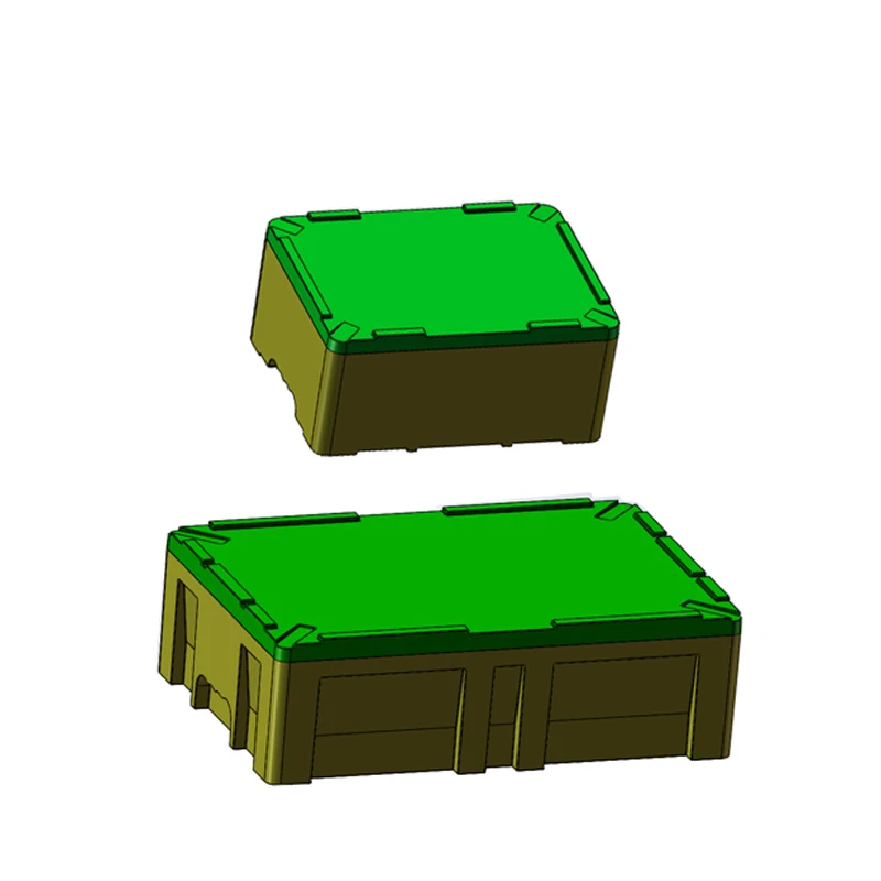 Light weight Eps Foam Mould Concrete Block Mold Eps Fish Box Injection Mold With Hole On Bottom