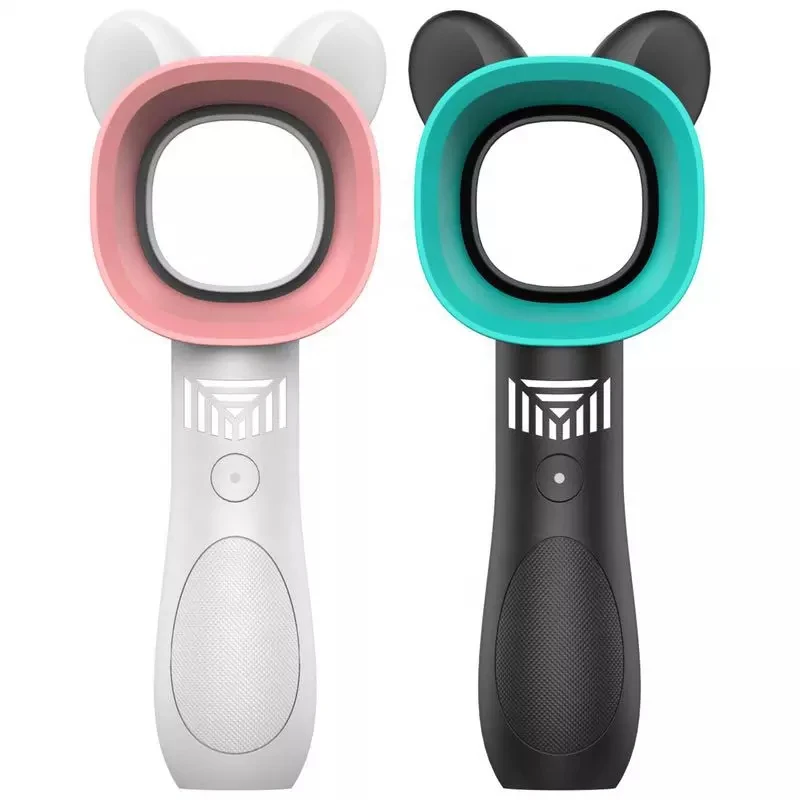 Cute Cat Portable USB Mini Fan Bladeless Rechargeable Handheld Summer Outdoor Mini Cooling Fan