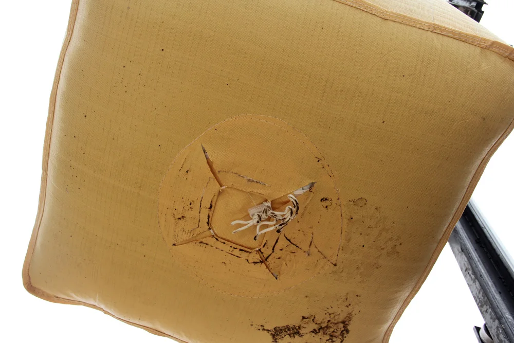 PP big Jumbo bag 1000kg tubular double warp  U type FIBC bulk bag