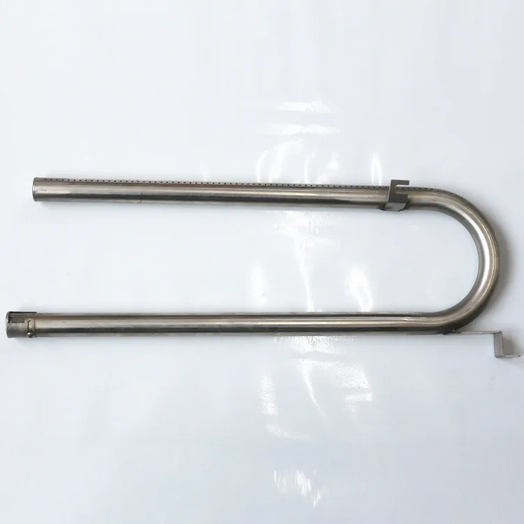 Furnace pipe U-shaped double row stainless steel furnace pipe oven burner gas barbecue furnace accessories