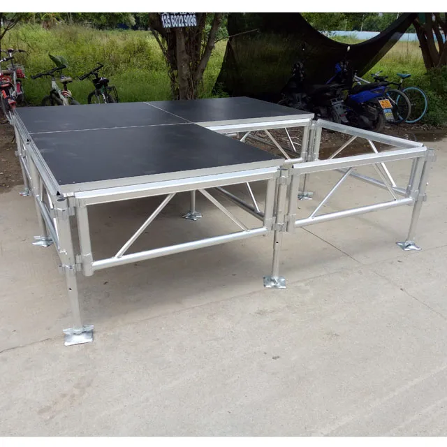 Portable Wedding Party stage floor aluminum stage support customized sizes