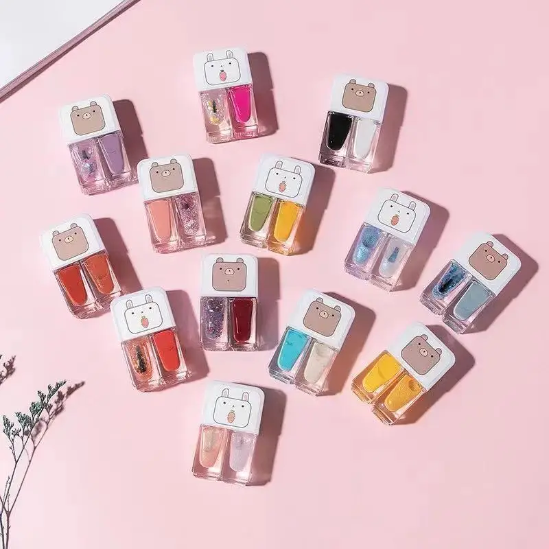 Fast Dry OEM Private Label Non Toxic Permeable Durable Kids Peel Off Halal Nail Polish Water Base Nail Polish